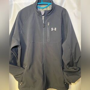 Under Armour men’s black full zip jacket. Size large. Good condition.